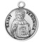 Saint Veronica Medal ~ Solid .925 sterling silver Saint Veronica round medal-pendant. Saint Veronica is the Patron Saint of photography, and laundry workers. A 18" Genuine rhodium plated fine curb chain and a deluxe velour gift box are included. Made in USA. Engraving Available