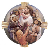 Christ  with Children of the World Medallion100/37