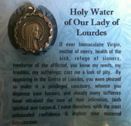Inspirational Moments 
OL of Lourdes, Holy Water
Perfect for purse, briefcase or pocket, these small devotional remembrances are a helpful way to encourage you to have an inspirational moment every day
Contains a prayer card and devotional remembrance.
Card Size: 2 3/4" x 3"