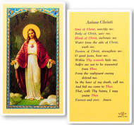 Anima Christi Laminated Holy Card 