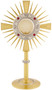 Gold monstrance
Monstrance with rubies
Gold-plated ostensorium
