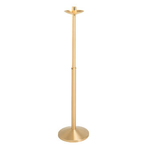 Processional Candlestick. Dimensions: 42"H., 10-1/2" base, 1-1/2" socket. Used with K330, K530, K730, and K830 Processional Crucifixes. 