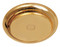 Ring Tray is 4 3/4" diameter. Stainless steel or 24k gold plated