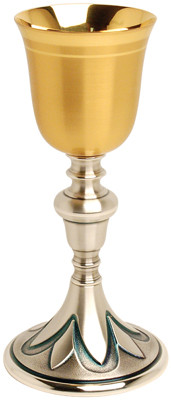 4" base, 8 1/4" height, 3" diameter cup, 5 ounce capacity