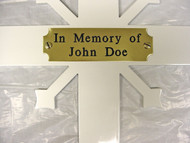 Mounted Plaques: 1" x3"

All Bright Brass