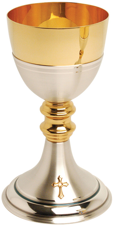 24k gold and silver plated. 8˝H., 4˝ dia. cup, 4-5⁄8˝ base. 10 oz. cap.