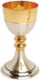 24k gold and silver plated. 8˝H., 4˝ dia. cup, 4-5⁄8˝ base. 10 oz. cap.