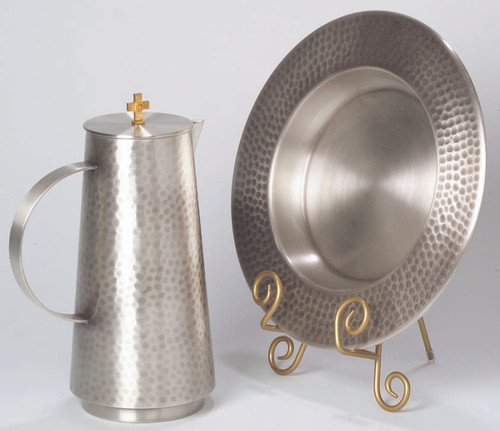 Antique or Polished Silver Tray for Flagon K660 (flagon not included) 11" diameter, 1" height. 