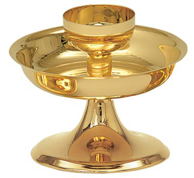 Gold Plated . 7 1/2" Diameter Bowl. 6" Height. 400 Host Capacity. Removable Cup