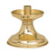 Solid Brass, Two Tone Finish Candlestick
4" Height
5" Base, 7/8" socket
Complementary Crucifix K147

 