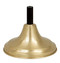 Base only. Solid brass. 9˝ base with plug. Satin brass.