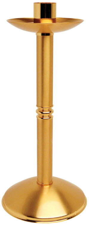 24K Gold Plated. 14 1/2" Height, 7" Base, 1 1/2" Socket
