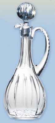 Imported Crystal Flagon is 15 1/2"H and has a 46 ounce capacity
