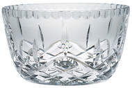 Imported crystal bowl is 3 1/2" Height and has a 6" Diameter