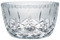 Imported crystal bowl is 3 1/2" Height and has a 6" Diameter