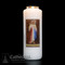 6 Day Glass Bottle Candle ~ Divine Mercy. Full color image produced on highly durable film. Candles can be purchased individually or as a case (12 candles)