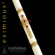 Close-Up of Evangelium Paschal Candle