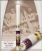 The 12 Apostles 51% beeswax paschal candle is a masterpiece of ecclesiastical design and skilled artistic craftsmanship. "The 12 Apostles,"™  is a dramatic expression of spiritual adoration, gloriously presented with rich gold, royal velvet, red and pure white hand-made wax symbols of the season; The Holy Eucharist, instituted by Jesus on the eve of His passion at the "Last Supper", the  12 Apostle witnesses and scribes to the passion, death, resurrection and ascension of our Lord.  Every 12 Apostles paschal candle is made to order, individually benchworked and hand tooled.  The entire design ensemble is beautifully inlaid within a carved niche, recessed beneath the surface of the candle. Due to the workmanship required to benchcraft each candle, please allow four weeks for the creation and delivery of your paschal candle