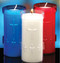 For the cleanest burning, only the finest select fully refined waxes are used in creating these plastic shells adorned with crosses.   The wicks are specially treated for even cleaner burning. Plastic stand alone 3, 5 or 6 day candles by the case. 5 day lights come in 2 dozen to a case and 3 day lights are 4 dozen to a case. Devotiona lites come in a variety of colors: Ruby(Red), Dark Blue, and Clear. When ordering 5 or more cases please call 1 800 523 7604 for bulk pricing. SEE OUR SPECIAL FOR 6 DAY DEVOTIONA LITES.  BUY 2 GET A 3RD CASE FREE!! WHILE SUPPLIES LAST