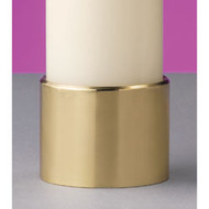 Solid Brass Sockets are for Lux Mundi Paschal Candle Oil Shells sizes  1 7/8", 2", 2 5/8" or 3 1/2".  Lux Mundi Sockets and Followers are manufactured from SOLID brass and are not spinnings or soldered.They are available at the same price in either high polish or satin brass finishes.