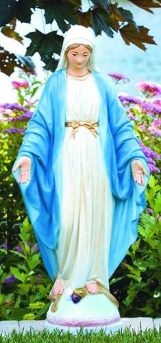 Blessed Mother Statue Hand-Crafted - Religious Garden Statue