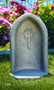 This 24"H cast stone pointed grotto features a gorgeous cross detailing at the center. This 24"H pointed grotto is designed to display an 18"H statue. You can find this in a natural cement color or with detailed stain that includes a blue background, white trim, and a gold cross.
Details:
Base width 15"
Base length 13"
55lbs
Allow 4-6 weeks for delivery
Made in USA