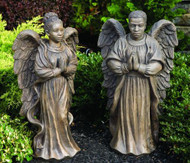 The Outdoor African American Angel Statues.