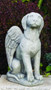The Outdoor Guardian Dog Angel Statue.