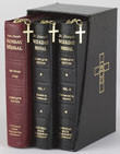Complete Gift Box 3-Volume Set is all any Catholic will ever need to full participate in every Mass of the year. The gift box 3-Volume Set offers three essential volumes in an attractive and sturdy gold-embossed black imitation leather case, including the two-volume Weekday Missals (Vols. I & II) and the complete and permanent one-volume Sunday Missal (years A, B, C). Easy to use as they follow the liturgical year, the two-volume perpetual Weekday Missals contain all regular and optional Weekday Masses with Volume I covering Weekday Masses for both Year I and Year II from Advent to Pentecost and Volume II covering from Pentecost to Advent. Volume III in the Saint Joseph Daily and Sunday Missal Complete Gift Box 3-Volume Set is the complete and permanent Saint Joseph Sunday Missal, an all-inclusive Missal that provides the Lectionary readings and the celebrant's and people's prayers (in bold face) for Sundays and Holy days. With sewn bindings for durability with frequent use, all three volumes are bound in rich bonded leather with convenient zipper closures. Priced to save, this beautifully packaged Saint Joseph Daily and Sunday Missal Complete Gift Box 3-Volume Set is a priceless, all-encompassing resource for priests, religious and laity.