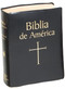 Black Imitation Leather-Biblia de America contains the complete Spanish version of the Bible approved by the Episcopal Conference in Mexico and with the authority of the Episcopal Conferences in Colombia and Chile. The Spanish translation used in Biblia de America has been made from the original texts. Its pastoral character, an important consideration of the translation team of more than 40 leading Scripture scholars, makes it an excellent choice for laypeople, religious, and priests. Biblia de America features ample introductions, useful notes, maps, timelines of events in biblical history, civil history, and the world of literature, and a valuable Bible Dictionary. Bound in a durable Burgundy, Blue, Black cloth cover or Black or Burgundy Imitation Leather ...Esta traduccin aprobada y completa es de los textos originales. Su caracter pastoral hace que sea una seleccion excelente para las personas laicas, religiosas y sacerdotes.