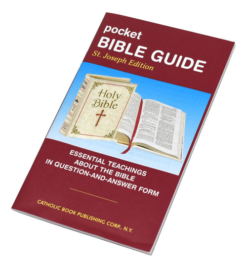 The Pocket Bible Guide presents essential teachings about the Bible in question-and-answer form. This handy pocket-sized paperback booklet will help Catholics know what the Bible is and prepare them to read it with a better understanding. The Pocket Bible Guide is attractively printed in two colors.