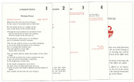 The Inserts for the Liturgy of the Hours from include the Common Texts, texts for Solemnities and Feasts, the Invitatory Psalms, Night Prayer, and an Outline of Each Hour and the Format of the Various Offices. All of the inserts for the Liturgy of the Hours are now laminated for long-lasting use. Large type print or Standard type print