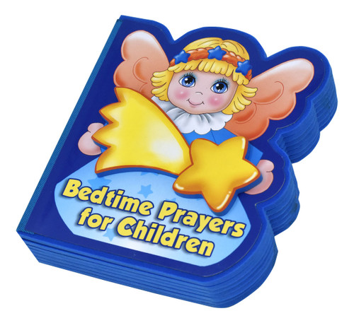 This lightweight Angel-shaped book will add meaning and delight when children pray when they go to bed. The sweet angels that fill the pages will draw in children and help them look forward to saying their prayers. 
14 pages ~ 5-1/4" X 5-3/4"