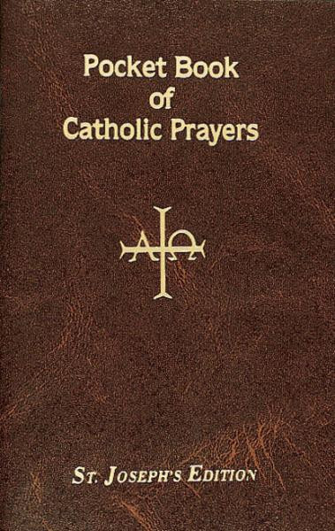 This Pocket Book of Catholic Prayers is a complete prayer resource for Catholics. The prayers in this Saint Joseph edition Pocket Book of Catholic Prayers will enhance participation in the Mass, deepen the experience of receiving the Sacraments, intensify the celebration of the Mysteries of Salvation, and encourage more knowledgeable and confident prayer throughout the liturgical year. With a flexible maroon cover, this Pocket Book of Catholic Prayers is designed to strengthen the bond between those who pray with it and God.

96 pages ~ 4" x 6 1/4", Flexible Cover