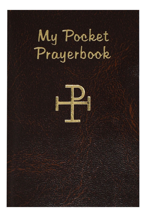 My Pocket Prayer Book is filled with essential prayers. Small enough to carry anywhere for easy use, My Pocket Prayer Book contains daily prayers, prayers for the Sacraments of Confession and Communion, and meaningful prayers for each day of the week. This treasure trove of prayer has a flexible, maroon cover and can be purchased individually or in boxed sets of 120 for group or parish use.  60 Pages ~ 2 1/2" X 3 3/4"  ~ Brown cover