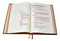 The Rite of Christian Initiation of Adults  contains the latest translation of the Rite of Christian Initiation by the International Commission on English in the Liturgy plus the additional sections inserted by the United States Bishops. Includes appendices with acclamations, hymns, songs, and the National Statutes for the Catechumenate. The format and presentation of each of the rites have been arranged for the convenience of the celebrant, with two-color printing and highly readable 14-pt. type. The Rite of Christian Initiation of Adultsfeatures stained page edging and an elegant red gold-stamped cloth cover.  432 pages ~ 7 1/4" x 10 1/4"