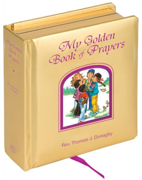 The newest "Golden Book" simply and beautifully introduces young children to some favorite well-known prayers. With golden padded cover and gilded edges. By Rev. Thomas J. Donaghy. CPSIA compliant.
Measures 5-1/8 X 5-1/8"
Padded Hardcover, 42 pages