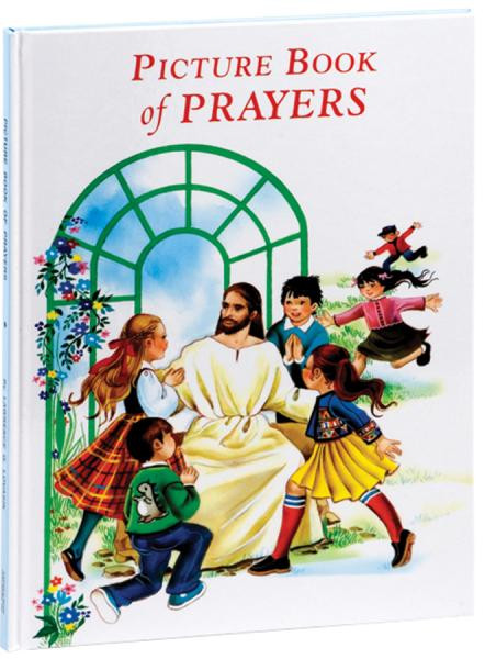 Picture Book of Prayers contains an invaluable treasury of prayers for children. Prayers for major feasts, special occasions, preparation for receiving the sacraments, some beloved psalms, even such everyday activities as playing with one's pets all find prayerful expression in easy language in Picture Book of Prayers. This beautiful book of children's prayers is illustrated and bound in durable cloth ensuring years of use by the younger members of the Catholic family.
Measures 7 3/4" X 10 1/2"
Hardcover, 64 pages