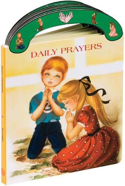 Ideal book for young children. A sturdy book that will stand up to wear and tear, it provides clear, simple text to introduce children to prayers for every day. With full-color illustrations and a "carry-along" handle. 
6" x 8 1/2" ~ 16 pages