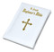 White Beginner's Biblepadded bonded leather binding  will make a meaningful gift for that special Catholic child on your list for any occasion. Gift boxed. CPSIA compliant. Measures 4 3/8" X 6" with 96 pages.  Perfect gift for a child!