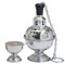 Stainless Steel Thurible (censer) with incense boat and spoon. 7 3/4" H, 4 1?2" Bowl