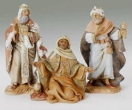 Fontanini Nativity Three Kings Set, 5 inch Scale.  Beautifully crafted polymer 5" figures

 