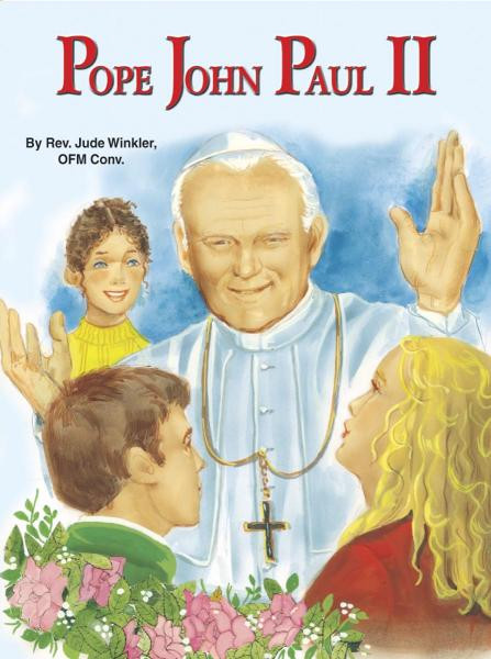 St Joseph Picture Books ~ This children's book on one of the most beloved Popes in the history of the Church begins with his birth near Krakow, Poland. It covers many significant events in his life prior to his election as Pope in 1978 as well as important contributions and events during his papacy. Beautiful new illustrations capture many key moments in his extraordinary life.
Part of a magnificent series of religious books that will help celebrate God's love for us and help all children better understand the Catholic faith.
Simply written by Rev. Jude Winkler, CONV.
5 1/2 X 7 3/8 ~ Paperback ~ 32 pages