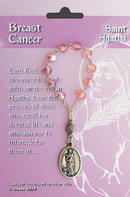 One Decade Rosary ~ St Agatha Patron Saint of Breast Cancer, Nurses, Torture Victims, Single Laywomen, & Firefighters