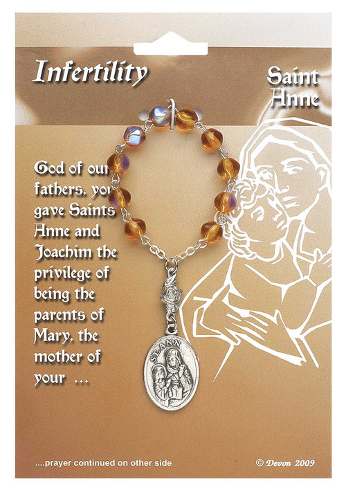One Decade Rosary ~ St Anne. Patron Saint of Women, Expectant Mothers, Grandmothers, Widows, Homemakers