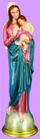  SA2460CBP~Blue & Pink- Detailed lawn and garden vinyl statue is designed for lasting durability indoors and outdoors. Available in several  finishes: White, Color, Patina, Granite, Wood Stain, Bronze