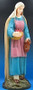 Standing Shepherdess ~  Finely detailed vinyl statue of the shepherdess attending the birth of Jesus. 
32"H x 10"D x 11"W
