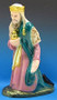 Finely detailed vinyl statue of the King Gaspar kneeling at the manger of Jesus. 
22"H x 15"D x 11"W 