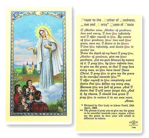 Our Lady Of Medjugorje Prayer To The Mother Of Goodness