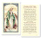 Devotions to Mary. The Consecration to Mary is a clear, laminated holy card. Features World Famous Fratelli-Bonella Artwork. 2.5'' x 4.5''